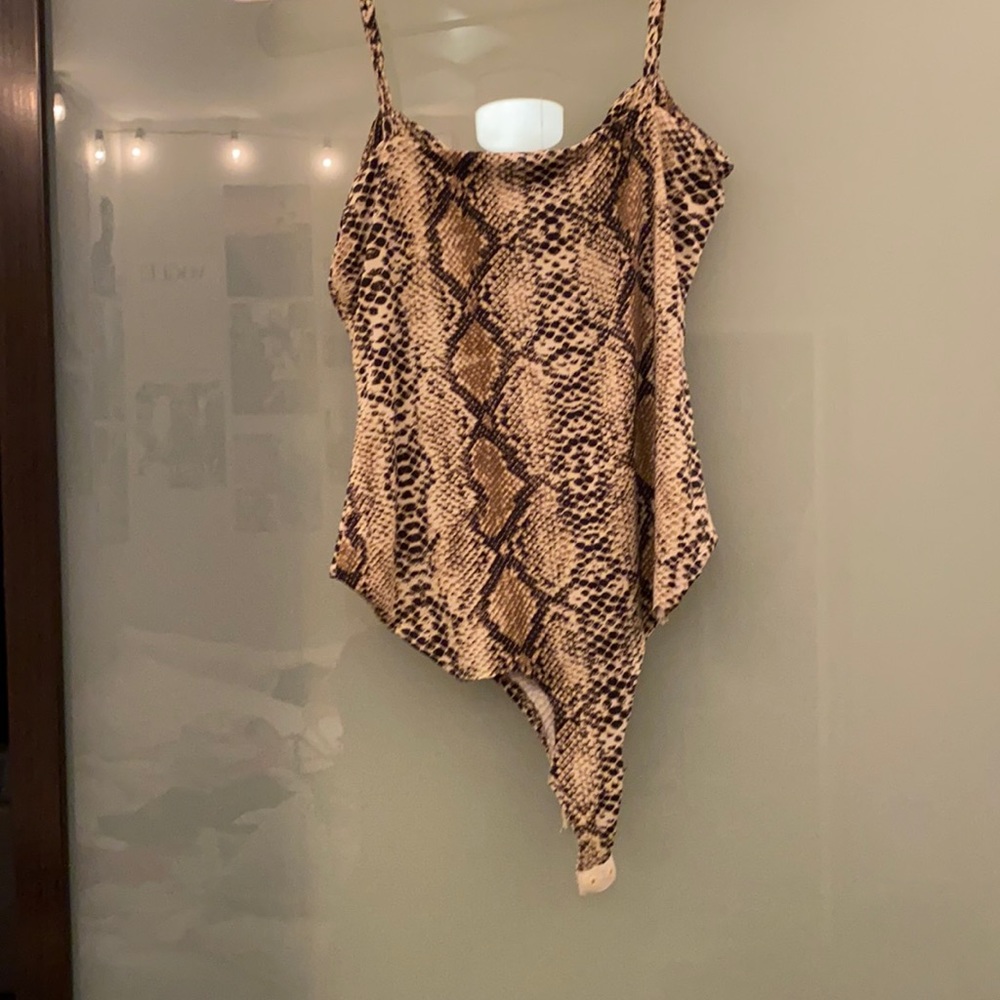 Princess Polly snake print body suit